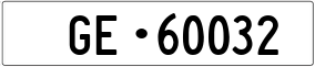 Trailer License Plate